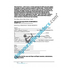 Bill of Sale of Boat Vessel - New Mexico (Sold with Warranty)